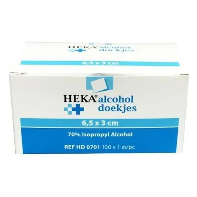 HEKA Alcoholdoekjes - 100 stuks