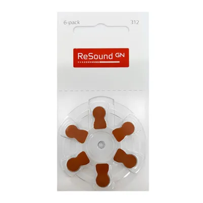 ReSound 312 Hoortoestelbatterijen