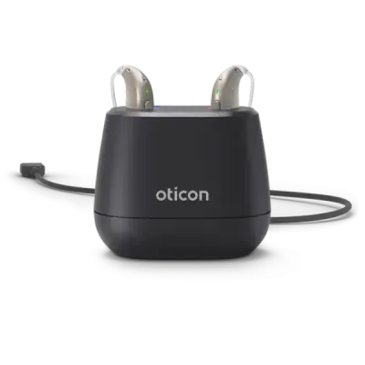 Oticon Desk Charger miniBTE - Charging | Oogvoororen