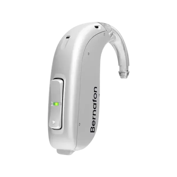 Bernafon Encanta 400 miniBTE T 105 - Pearly Silver | Oogvoororen