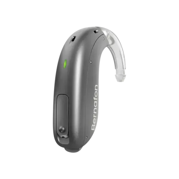 Bernafon Encanta 400 miniBTE T 85 - Charcoal Grey | Oogvoororen