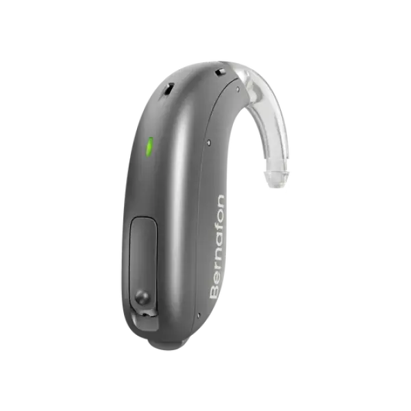 Bernafon Encanta 400 miniBTE T 85 - Charcoal Grey | Oogvoororen