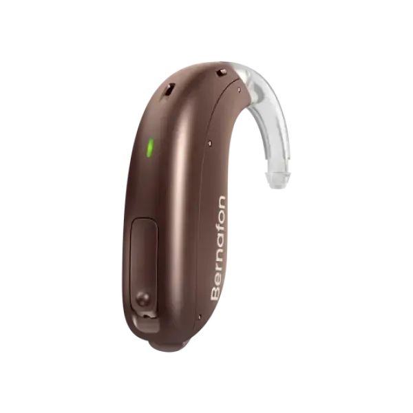 Bernafon Encanta 400 miniBTE T 85 - Cocoa Brown | Oogvoororen